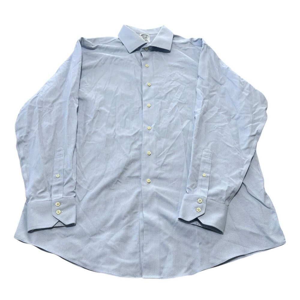 Vintage Brooks Brothers Regent Shirt Men's Large 17.5-35 Textured Classic Preppy